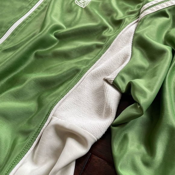 Buffalo by David Bitton Vintage Green Stylish Track Jacket Large Athletic Fit - Picture 5 of 11